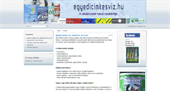 Desktop Screenshot of egyedicimkesviz.hu