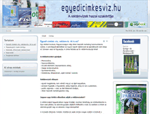 Tablet Screenshot of egyedicimkesviz.hu